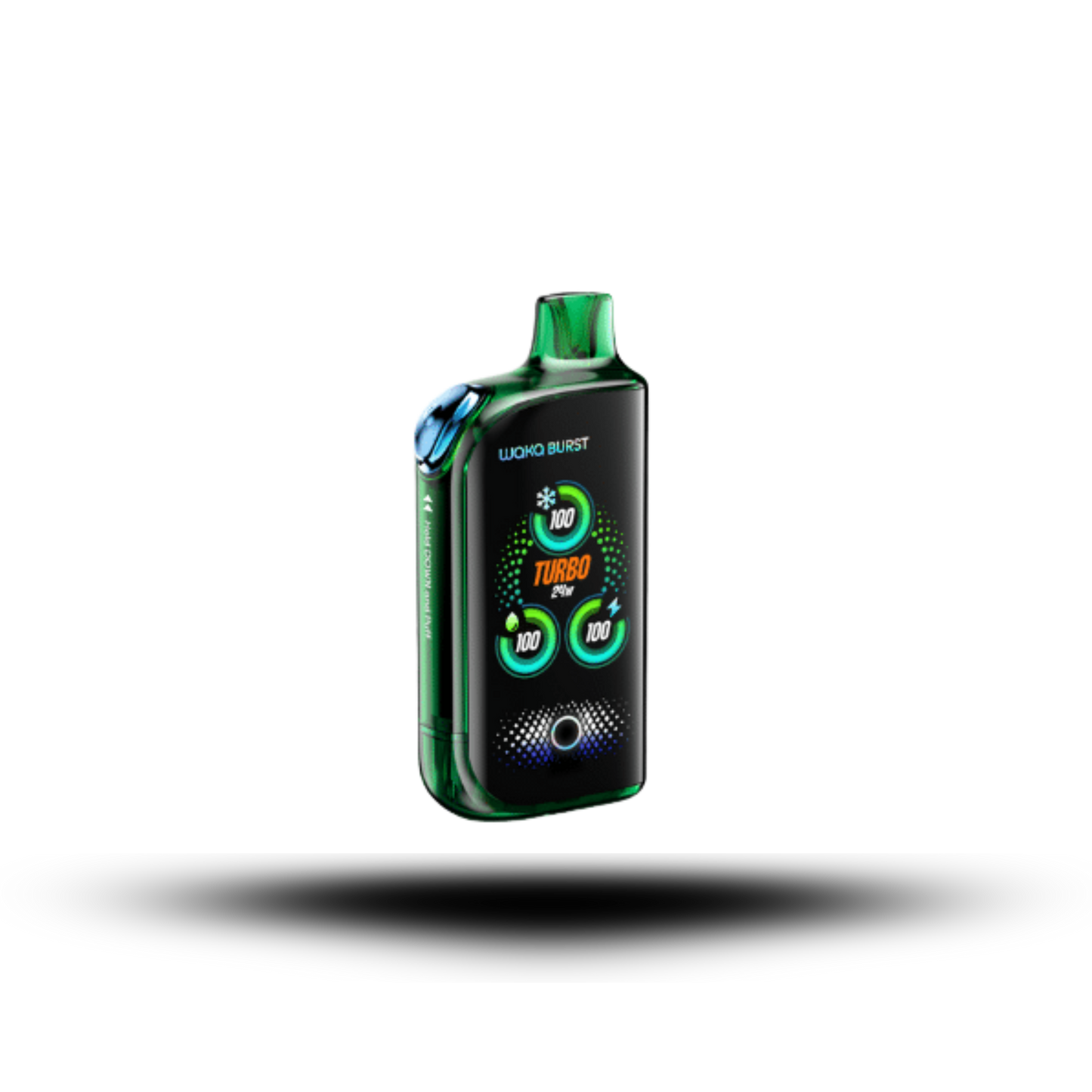 Waka 36k con Menta en un Boton